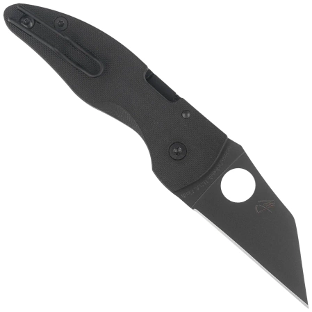 Nóż składany Spyderco MicroJimbo Black G10, Black DLC Plain CPM S30V by Michael Janich (C264GPBK)