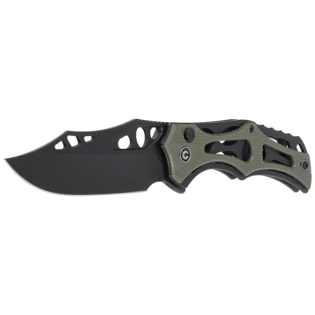 Civivi Biophase Knife Black Aluminum/OD Green G10, Black Stonewashed Nitro-V (C23083C-2)