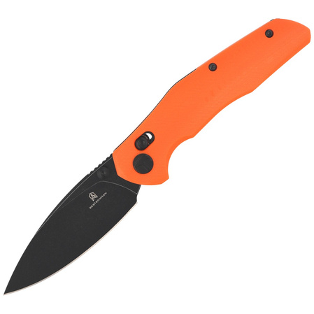 Bestechman Ronan Knife Orange G10, Black Titanized Stonewashed 14CN28N (BMK02H)