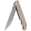 Kubey Knife Pylades Tan G10, Satin AUS-10 (KU253E)