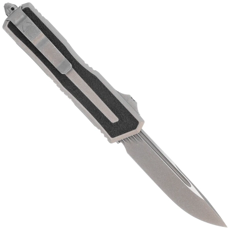 Nóż automatyczny OTF Microtech Scarab II Gen III S/E Natural Clear Aluminium, Apocalyptic M390MK by Tony Marfione (1278-10APNC)