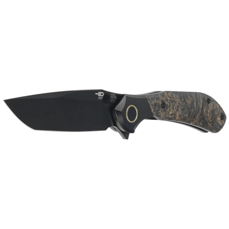 Nóż składany Bestech Constellation Black Titanium/Dark Matter Gold FatCarbon, Black PVD MagnaCut by Munko Knives (BT2501C)