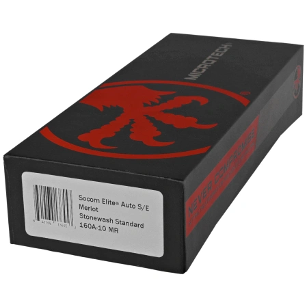 Nóż automatyczny Microtech Socom Elite Auto S/E Merlot Aluminium, Stonewashed M390 by Tony Marfione (160A-10MR)