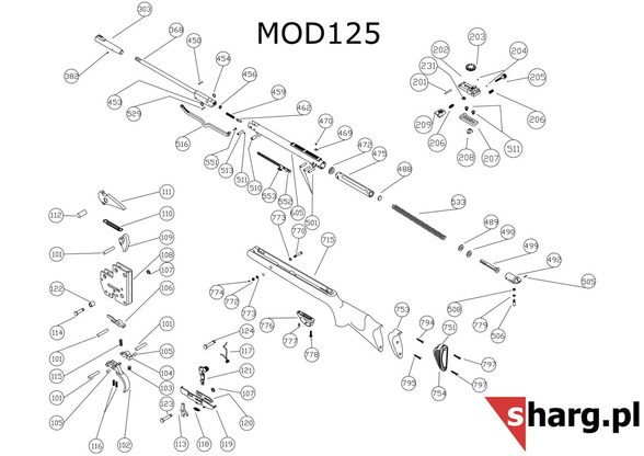 Element of the fuse airgun Hatsan MOD 33 - Torpedo 155 (113)