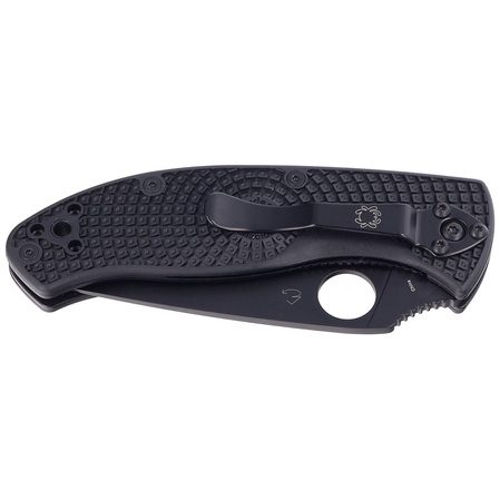 Nóż składany Spyderco Tenacious Lightweight Black FRN, Black Combo 8Cr13MoV by Eric Glesser (C122PSBBK)