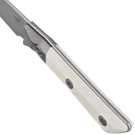 Microtech Pairing Kitchen Knife Ivory G10, Stonewashed MK390 (3500B-10IV)