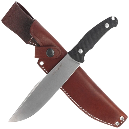 Viper Trail Knife Black Suretouch, Stonewashed N690Co by Jens Ansø (VT4066GG)