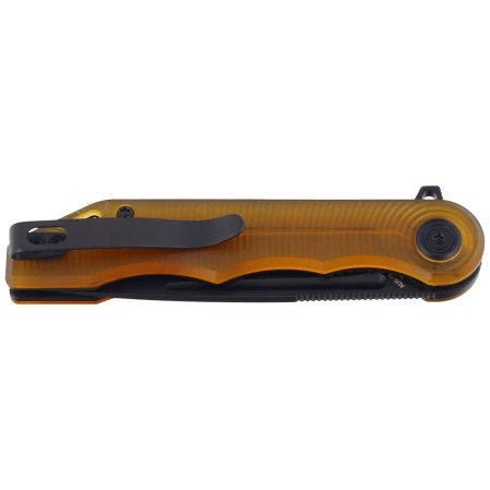 Kubey Knife Mizo Ultem, Black Stonewashed AUS-10 by Tiguass (KU312N)