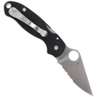 Spyderco Para 3 G-10 Black CombinationEdge Knife (C223GPS)
