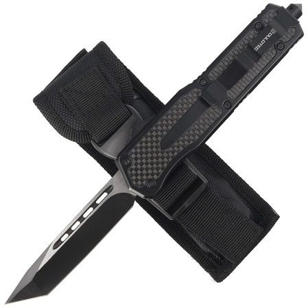 Dulotec OTF Knife Aluminium / Carbon Fiber, Two-Tone Finish 3Cr13MoV (K183A)