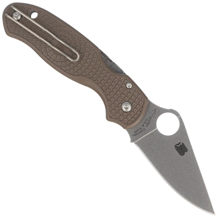 Nóż składany Spyderco Para 3 Lightweight Sprint Run Brown FRN, Stonewashed CPM 15V by Sal, Eric Glesser (C223PBN15V)