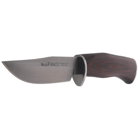 Muela Braco-11R Pakka Wood Knife, Satin X50CrMoV15