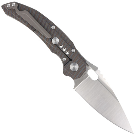 Nóż składany Bestech Exploit Tiger Texture Titanium, Satin CPM S35VN by Todd Knife and Tool (BT2005D)