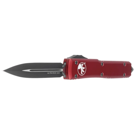 Nóż automatyczny OTF Microtech Ultratech D/E Merlot Red Aluminium, Black M390 by Tony Marfione (122-1MR)