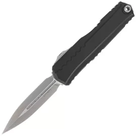 Nóż automatyczny OTF Microtech Cypher II D/E Black Aluminium, Apocalyptic M390MK by Deryk Munroe i Tony Marfione (1242-10AP)