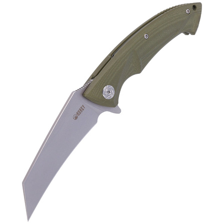 Nóż składany Kubey Anteater OD Green G10, Sandblasted D2 (KU212B)