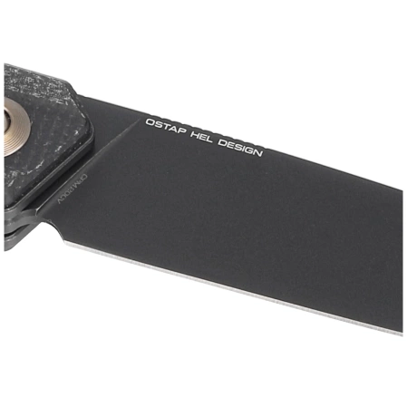 WE Knife Navo Black Canvas Micarta, Black Stonewashed CPM 20CV by Ostap Hel (WE22026-1)