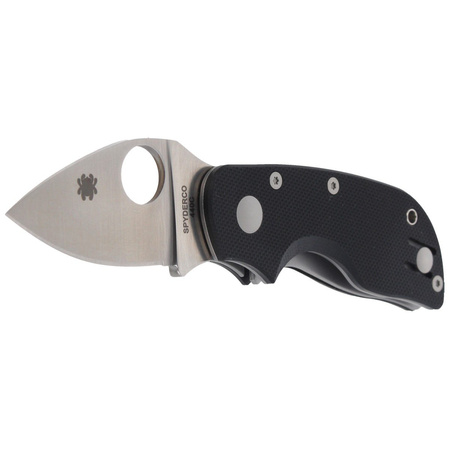 Spyderco Chicago G-10 Black PlainEdge Knife (C130GP)
