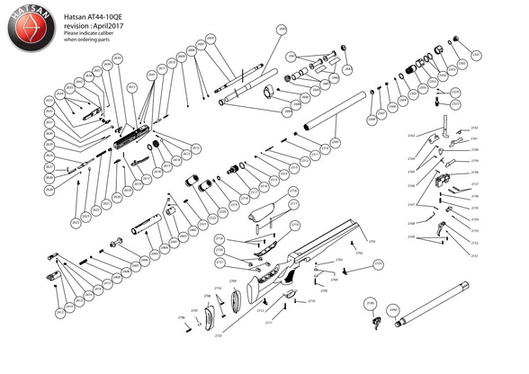 Sworzeń zwalniania do wiatrówki Hatsan AT44, Airmax, Nova, Gladius, Trophy (2618)