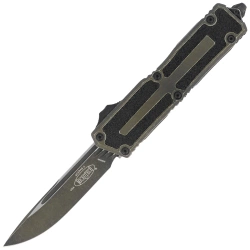 Microtech Scarab II Gen III S/E OTF Knife Weathered Grenade Green Aluminum, Weathered Grenade Green M390MK by Tony Marfione (1278-1WGG)