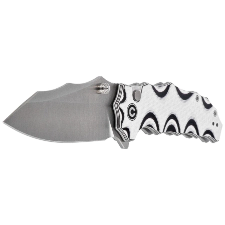 Civivi Natterjack Knife White / Black G10, Satin 14C28N (C24028-3)