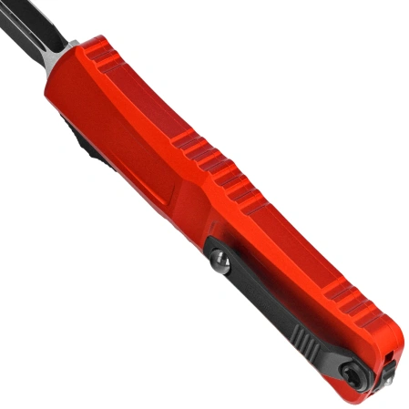 Nóż automatyczny OTF Microtech Combat Troodon Gen III D/E Red Aluminium, Black M390MK by Tony Marfione (1142-1RD)