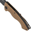 Kubey Timberwolf KU208H Knife Tan G10, Blackwashed 14C28N