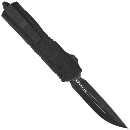 Nóż automatyczny OTF Microtech Scarab II Gen III D/E-S Black Aluminium, Tactical M390MK by Tony Marfione (1180-1T)