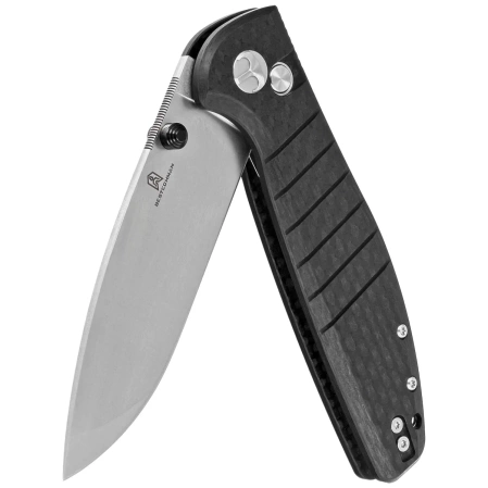 Nóż składany Bestechman Goodboy Black Shredded G10, Stonewashed/Satin D2 by Keanu Alfaro (BMK04K)