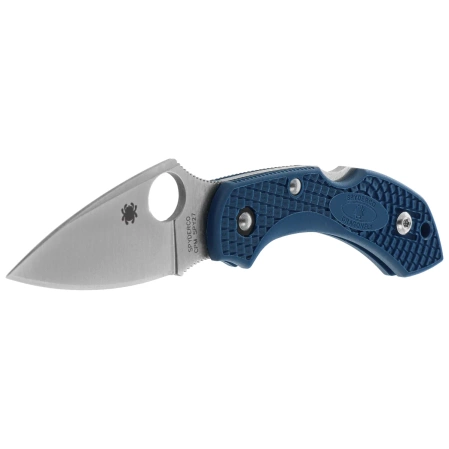 Spyderco Dragonfly 2 Knife Cobalt Blue FRN, Satin CPM SPY27 by Sal Glesser (C28PCBL2)