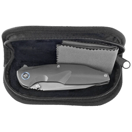 Remette RT-Cool Whale Knife Gray Titanium, Manual Fine Grinding Pearlescent M390 (RTCL-T2)