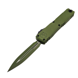 Microtech Ultratech Gen III ZBP D/E OTF Knife Green Cerakote Aluminum, Green Cerakote M390MK by Tony Marfione (1122-1GR-C20Z4)