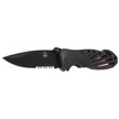 Puma TEC Black Aluminum Rescue Folding Knife, Black 420 (319911)