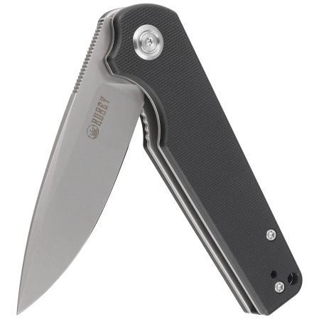 Nóż składany Kubey Knife Wolverine, Black G10, Sand Blasted D2 (KU233A)