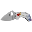 Spyderco Dragonfly Tattoo Stainless, Satin Plain VG-10  by Sal Glesser Knife (C28PT)