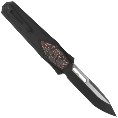 Remette RT-Swordfish T Knife Black Aluminum/Copper Carbon Fiber, Titanium Black Stonewashed S35VN (ZL103D15)