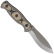 Fox Ego Black/Coyote Tan G10 Knife, Stonewashed AISI 1095 by Alfredo Doricchi (TK-FX01)