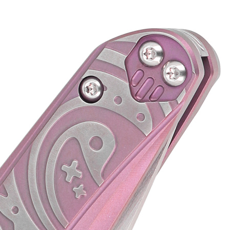 Nóż składany Bestech Mothus Purple Titanium, Satin by Hand M390 by Kombou (BT2206E)