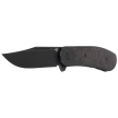 Bestech Vestige Black Titanium/Red Marbled Carbon Fiber Knife, Black Stonewashed MagnaCut by Justin Lundquist (BT2411C)