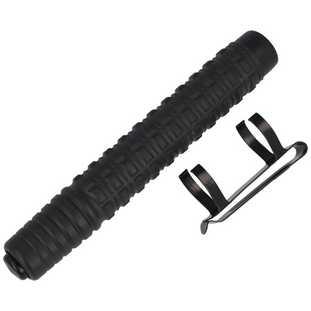 ESP hardened expandable baton 18'' with metal clip (EXB-18H BLK BC-01)