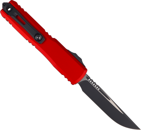 Nóż automatyczny OTF Microtech Ultratech Gen IV S/E Red Aluminium, Black M390MK by Tony Marfione (11214-1RD)