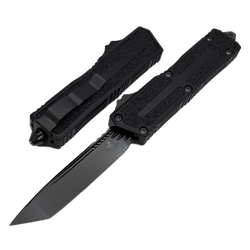 Nóż automatyczny OTF Microtech Scarab II Gen III T/E Black Aluminium, Shadow DLC M390MK by Tony Marfione (1279-1DLCTSH)