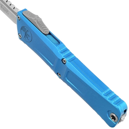 Nóż automatyczny OTF Microtech Combat Troodon Gen III Interceptor Signature Blue Aluminum, Stonewashed M390MK by Tony Marfione (1217-10BLS)