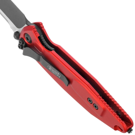 Nóż składany Microtech Socom Elite S/E-M Red Aluminum, Black M390MK by Tony Marfione (160-1RD)