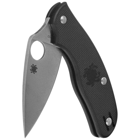 Nóż składany Spyderco Metropolitan Lightweight Black FRN, Satin M398 by Sal Glesser (C213PBK)