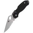 Spyderco Para 3 G-10 Black CombinationEdge Knife (C223GPS)