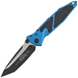 Nóż składany Microtech Socom Elite T/E-M Blue Aluminium, Black M390MK by Tony Marfione (161-1BL)