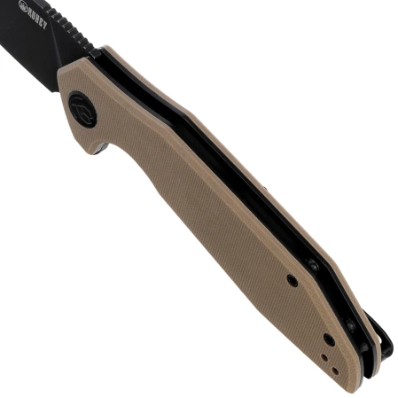 Kubey Nova Knife Tan G10, Blackwashed D2 (KU117K)