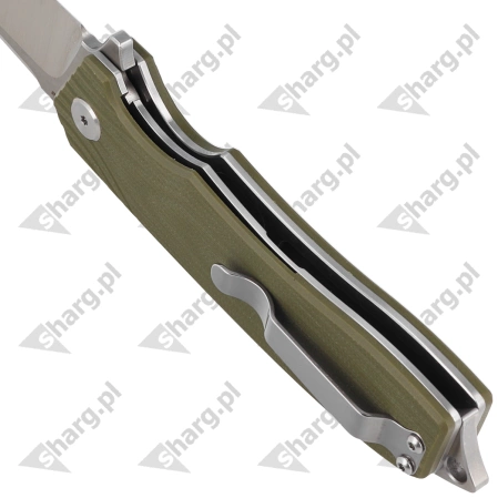 Nóż składany Bestech Lion Army Green G10, Stonewashed/Satin D2 (BG01B)