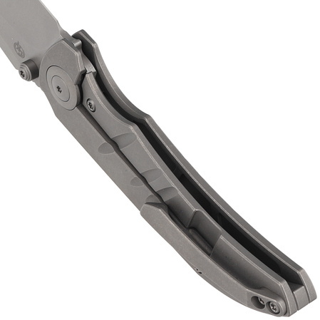 Nóż składany WE Knife Riff-Raff Gray Titanium, Gray Stonewashed CPM 20CV by Matthew Christensen (WE22020B-3)